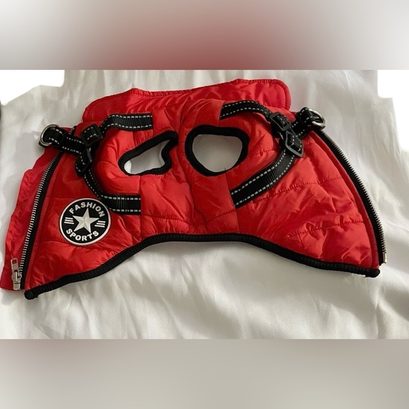 Sz S Dog Windproof Jacket Tank Top Dog Clothes Winter Warm Dog Clothes Pet - Picture 7 of 7